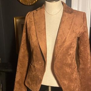 Ivanka Trump Brown Suede like Blazer size 2